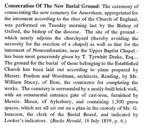 burial ground 1859