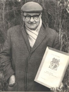 Horace Freeman being presented with a refereeing certificate in 1972 (PHO2883) 