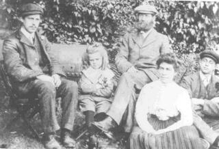 The Ward family: George junior, Cornelius, George, Bessie & William