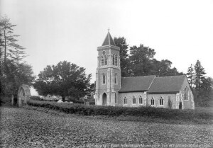 St Leonard's Church in 1895 (PHO9121) showing the gate