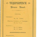 Temperance Brass Band rules 1892
