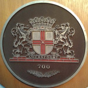 Plaque to celebrate Amersfoort's 700th anniversary
