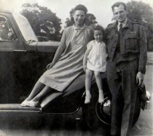 Irene aged 2 with Mum & Dad