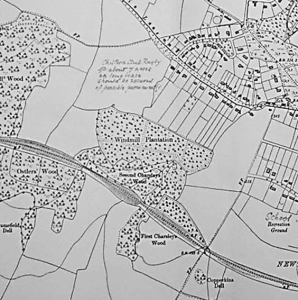 1925 Map from Chiltern Council Planning showing land purchase / lease by Chiltern RFC and the notes from the council to procure the site should the rugby club cease to operate. Weedon Lane is yet to be established,