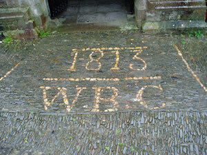 1813 Walter Browne Cock initials Torrington churchyard