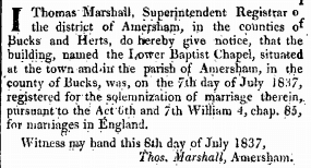 The London Gazette, 11 July 1837, p 1755 
