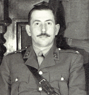 Stanley Comben in 1942 in his uniform as 2nd Lieutenant in the Royal Engineers