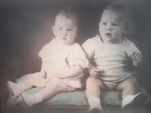 Barbara Ann Phillips (née Robinson) and twin brother Christopher
