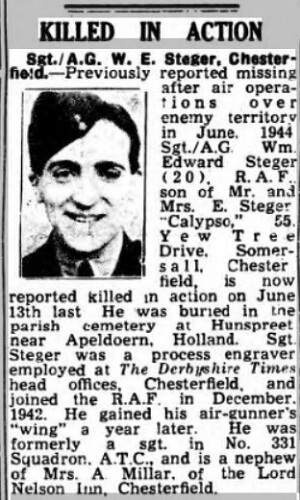 Sgt William Steger (20) from Derbyshire