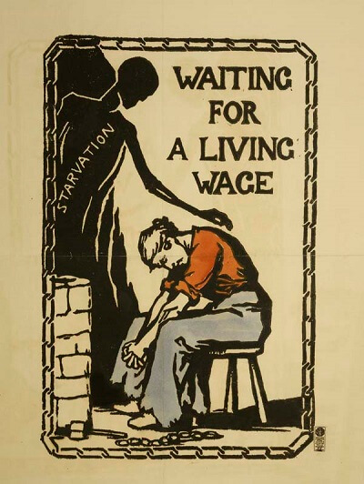 Suffra wage poster