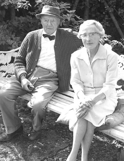 Frank and Win Yerbury celebrating their Golden Wedding Anniversary in 1963