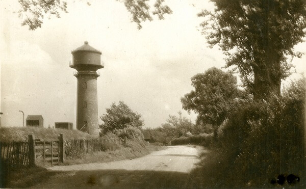 Coleshill Water Tower shortly after completion courtesy of Coleshill.org