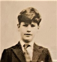 Roddy as a school boy in Leigh-on-Sea