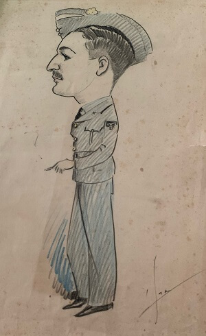 Sketch of Roddy in his RAF uniform, courtesy of the family