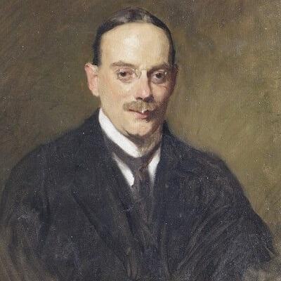 1908 Portrait of Bertram Louis Abrahams by Solomon J Solomon, courtesy of Royal College of Physicians 
