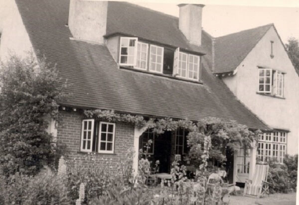 Garden aspect of Chilterns c 1960, courtesy Amersham Museum collection