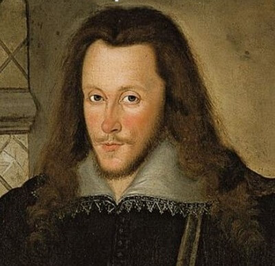 Portrait of Shakespeare's friend and patron Henry Wriothesley, 3rd Earl of Southampton around 1600. His grandmother Jane Cheyne came from Chesham Bois