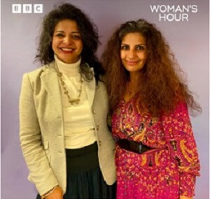 Sejal Sachdev (on the left) and Sejal Majithia talked about their stories and their event Ugandan Asians - A Living History at the Migration Museum on BBC Woman’s Hour, 21 October 2022