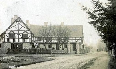 Early photo of Anne’s Corner in Chesham Bois but the origin of its name is a mystery