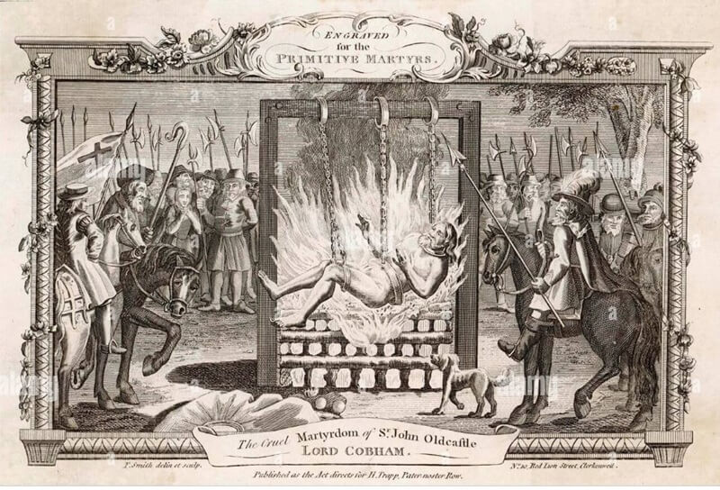 The horrific execution of Lollard leader Sir John Oldcastle