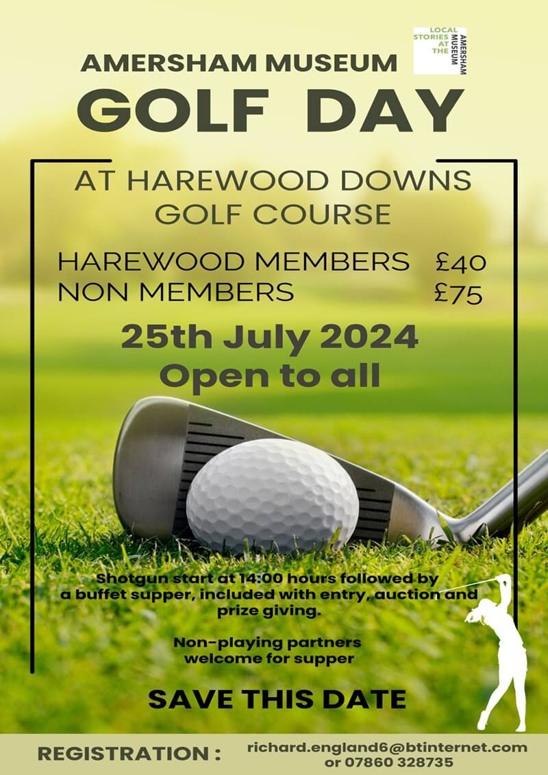 Amersham Museum Golf Day at Harewood Downs Golf Club on 25th July 2024