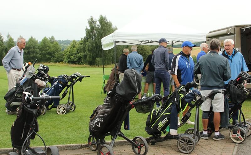 Preparing for the first tee