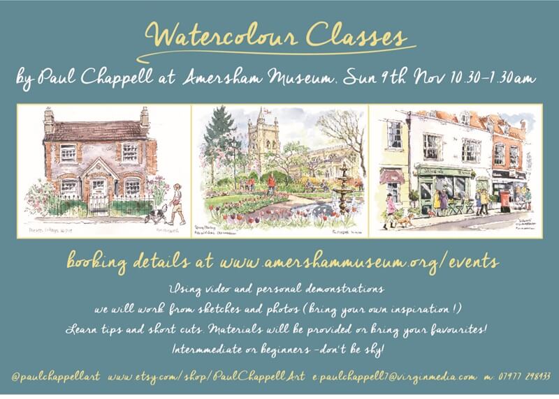 Watercolour Classes Amersham Museum