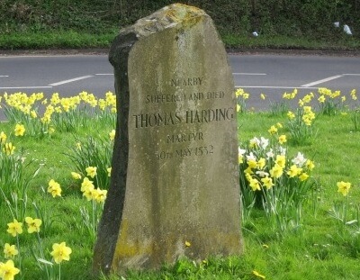 Thomas Harding memorial stone in Chesham