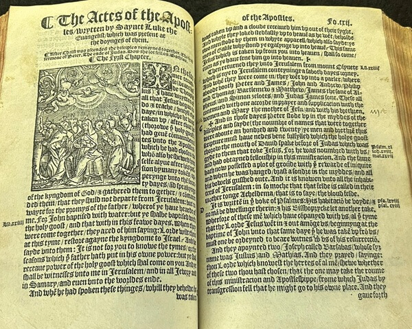 Pages from a Tyndale New Testament