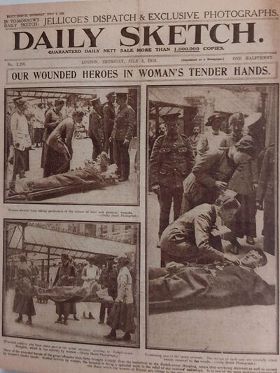 Daily Sketch Somme front page