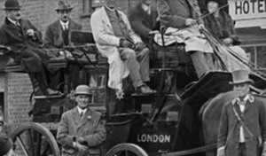 Stage Coach outside The Crown